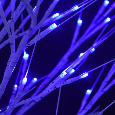 vidaXL Weihnachtsbaum 120 LEDs 1,2 m Blau Weide Indoor Outdoor