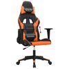 vidaXL Gaming-Stuhl Schwarz und Orange Kunstleder