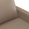 vidaXL 2-Sitzer-Sofa Cappuccino-Braun 140 cm Kunstleder