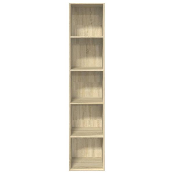 vidaXL Bücherregal Sonoma-Eiche 40x30x189 cm Holzwerkstoff