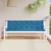 vidaXL Gartenbank-Auflagen 2 Stk. Melange Blau 200x50x7 cm Stoff