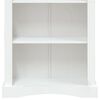 vidaXL B&uuml;cherschrank 4 F&auml;cher Mexiko-Stil Kiefernholz Wei&szlig; 80x29x150cm