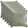 vidaXL Kissenbezug 6 stk. HOUTEN Gr&uuml;n 30 x 30 cm Chenille-Stoff