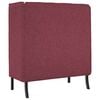 vidaXL Hoher R&uuml;cken Sofa 101cm Weinrot Stoff