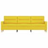 vidaXL 3-Sitzer-Sofa Hellgelb 180 cm Stoff