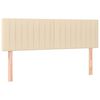 vidaXL Boxspringbett mit Matratze Creme 140x200 cm Stoff