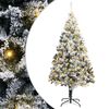 vidaXL K&uuml;nstlicher Weihnachtsbaum mit 300 LEDs mit St&auml;nder Wei&szlig; 180 cm