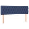 vidaXL Boxspringbett mit Matratze Blau 140x190 cm Stoff