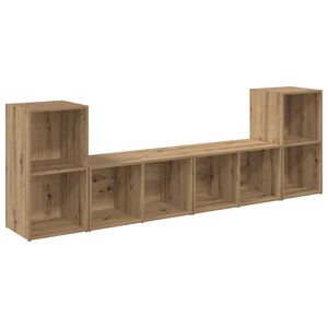 vidaXL TV-Schrankset 4 pcs Artisan-Eiche 37 x 37 x 72 cm Holzwerkstoff