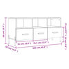 vidaXL TV-Schrank Grau Sonoma 102x36x50 cm Holzwerkstoff