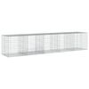 vidaXL Gabione mit Deckel 500x100x100 cm Verzinktes Eisen