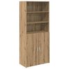 vidaXL Highboard Artisan-Eiche 80 x 42,5 x 185 cm Holzwerkstoff