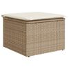 vidaXL Sitzgruppe f&uuml;r den Outdoor mit Kissen 6 pcs Beige Poly Rattan