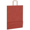 vidaXL Papiertragetaschen 250 Stk. mit Henkeln Rot 32x12x42 cm
