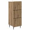vidaXL Schubladenschrank 33 x 34,5 x 92 cm Holzwerkstoff Artisan-Eiche