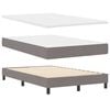 vidaXL Boxspringbett mit Kopfteil Taupe 120 x 190 cm Stoff