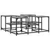 vidaXL Couchtisch Grau Sonoma 91x91x40 cm Holzwerkstoff
