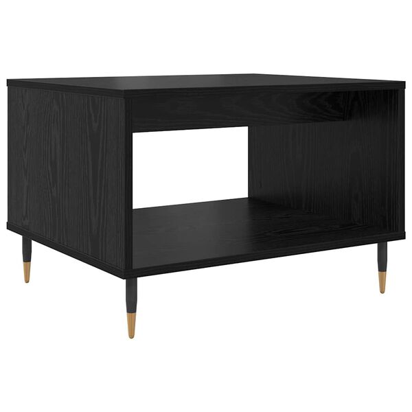 vidaXL Couchtisch Schwarz Eichen-Optik 60 x 50 x 40 cm Holzwerkstoff
