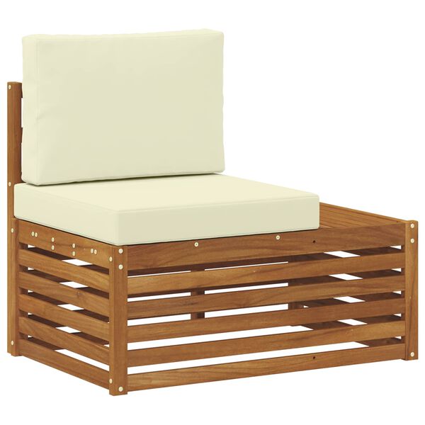 vidaXL Outdoor Endsofa Natur 91 x 63 x 73 cm Massivholz Akazie