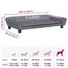 vidaXL Hundebett Dunkelgrau 100x50x21 cm Samt