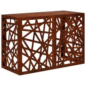 vidaXL Klimaanlagenabdeckung Rostoptik 90 x 40 x 60 cm Wetterfeststahl