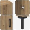 vidaXL Highboard Artisan-Eiche 69,5 x 34 x 180 cm Holzwerkstoff