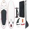 vidaXL Stand Up-Paddelboard-Set Aufblasbar Rot und Wei&szlig;