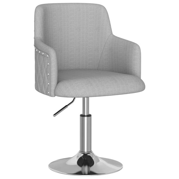 vidaXL Barhocker Hellgrau Stoff