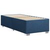 vidaXL Boxspringbett mit Matratze Blau 100x200 cm Stoff