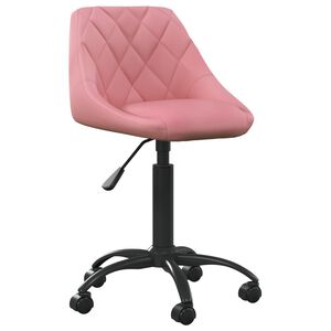 vidaXL B&uuml;rostuhl Rosa Samt