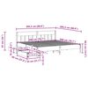 vidaXL Massivholzbett ohne Matratze 200x200 cm Kiefer