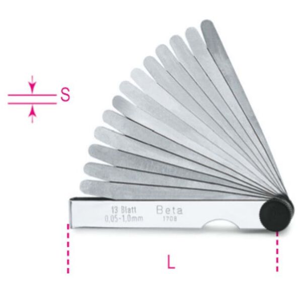 Beta Tools Metrische F&uuml;hlerlehre "1708/20"