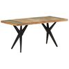 vidaXL Esstisch 160x80x76 cm Altholz Massiv