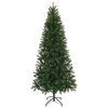 vidaXL K&uuml;nstlicher Weihnachtsbaum mit 300 LEDs Gr&uuml;n 240 cm PE und PVC