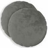 vidaXL Kissenbezug 2 stk. HEERLEN Dunkelgrau Durchmesser 40 cm Flanell