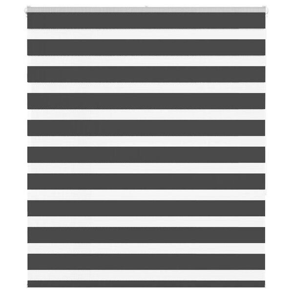 vidaXL Doppelrollo Schwarz 135x150 cm Stoffbreite 130,9 cm Polyester