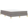 vidaXL Boxspringbett mit Matratze Taupe 140 x 200 cm Stoff