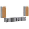 vidaXL TV-Schrankset 4 pcs Graues Sonoma Holzwerkstoff