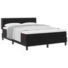 vidaXL Boxspringbett mit Matratze Schwarz 190 x 140 cm Samt