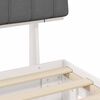 vidaXL Bettgestell mit gepolstertem Kopfteil Hellgrau 100 x 200 cm