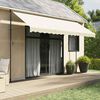 vidaXL Markise Einziehbar Creme 400x150 cm Stoff und Stahl