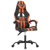 vidaXL Gaming-Stuhl Schwarz und Orange Kunstleder