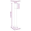 vidaXL Pollerleuchte 80 cm Schwarz IP44