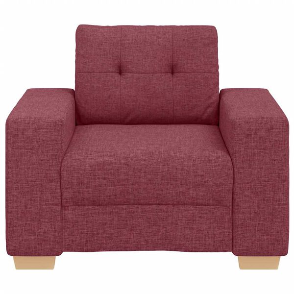 vidaXL Sofa-Sessel Weinrot 60 cm Stoff