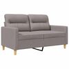 vidaXL 2-Sitzer-Sofa Taupe 120 cm Stoff