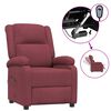 vidaXL Relaxsessel Elektrisch Weinrot Stoff