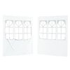 vidaXL Party Zelt Seitenteil 2 pcs 200 x 195 cm Wei&szlig; PE and Steel