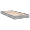 vidaXL Bettgestell Grau Sonoma 75x190 cm Holzwerkstoff