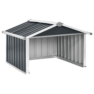 vidaXL Rasenm&auml;her Garage 92x97x63 cm Verzinkter Stahl Anthrazit