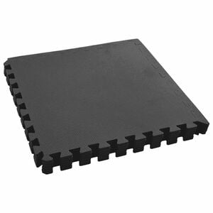 vidaXL Pool Bodenteppich 6 pcs Schwarz 2,16 ㎡ EVA-Schaum